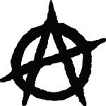 Free Clipart Of A Black Anarchy A Over A Circle