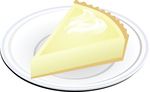 Free Clipart Of A Slice Of Cheesecake