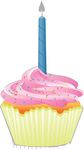 Free Clipart Of A First Birthday Cupcake With A Candle