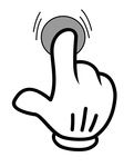 Free Clipart Of A Hand Pushing A Button