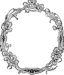 Free Clipart Of A Fancy Floral Frame