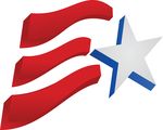 Free Clipart Of A Fourth Of July Star And American Flag