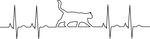 Free Clipart Of A Cat In An Ekg