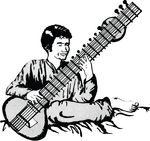 Free Clipart Of A Guy Playing A Sitar