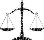 Free Clipart Of Scales Of Justice Made Of Bubbles