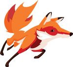 Free Clipart Of A Running Fox