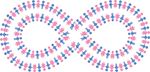 Free Clipart Of A Pink And Blue Infinity Symbol