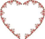 Free Clipart Of A Vintage Embroidery Heart Frame