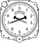Free Clipart Of An Airplane Altimeter