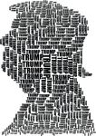 Free Clipart Of Profile Of Donald Trump Made Of Words
