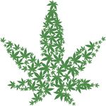 Free Clipart Of A Pot Cannabis Marijuana Leaf