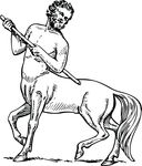 Free Clipart Of A Centaur