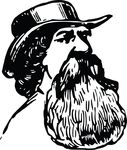 Free Clipart Of A Man With A Beard
