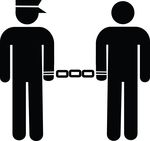 Free Clipart Of A Prisoner And Guard