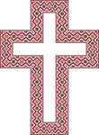 Free Clipart Of A Patterned Embroidery Cross