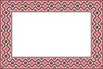Free Clipart Of A Patterned Embroidery Rectangle Frame