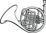 Free Clipart Of A French Horn