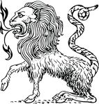 Free Clipart Of A Chimera Lion