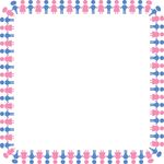 Free Clipart Of A Square Border Of Boys And Girls