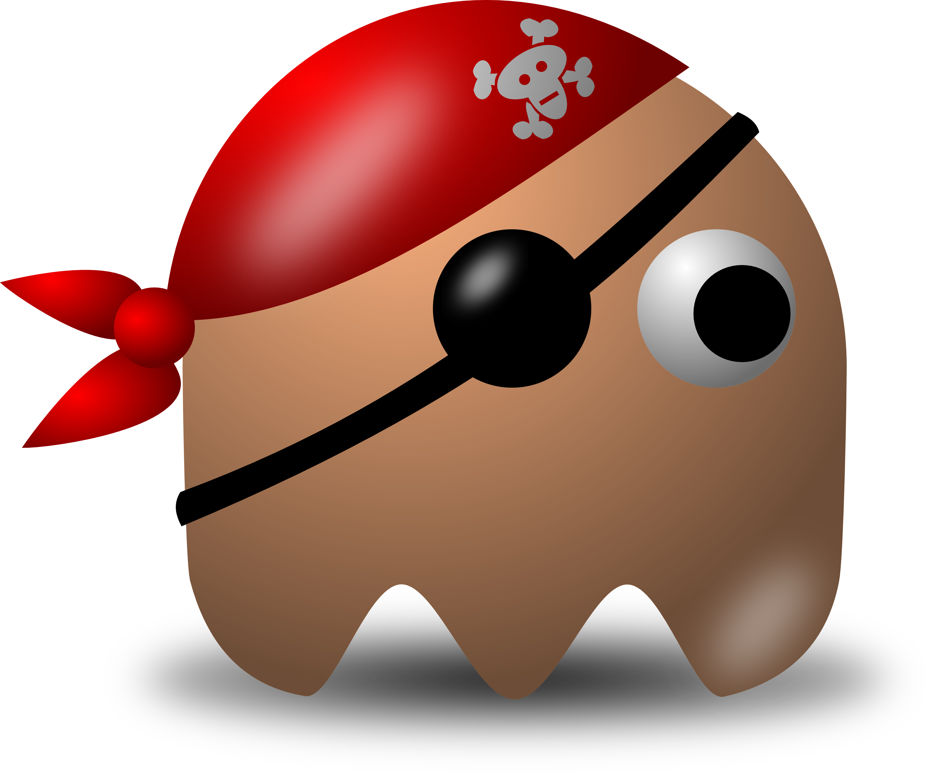 Avatar Pirate Character Wearing Eyepatch And Bandana - Free Vector