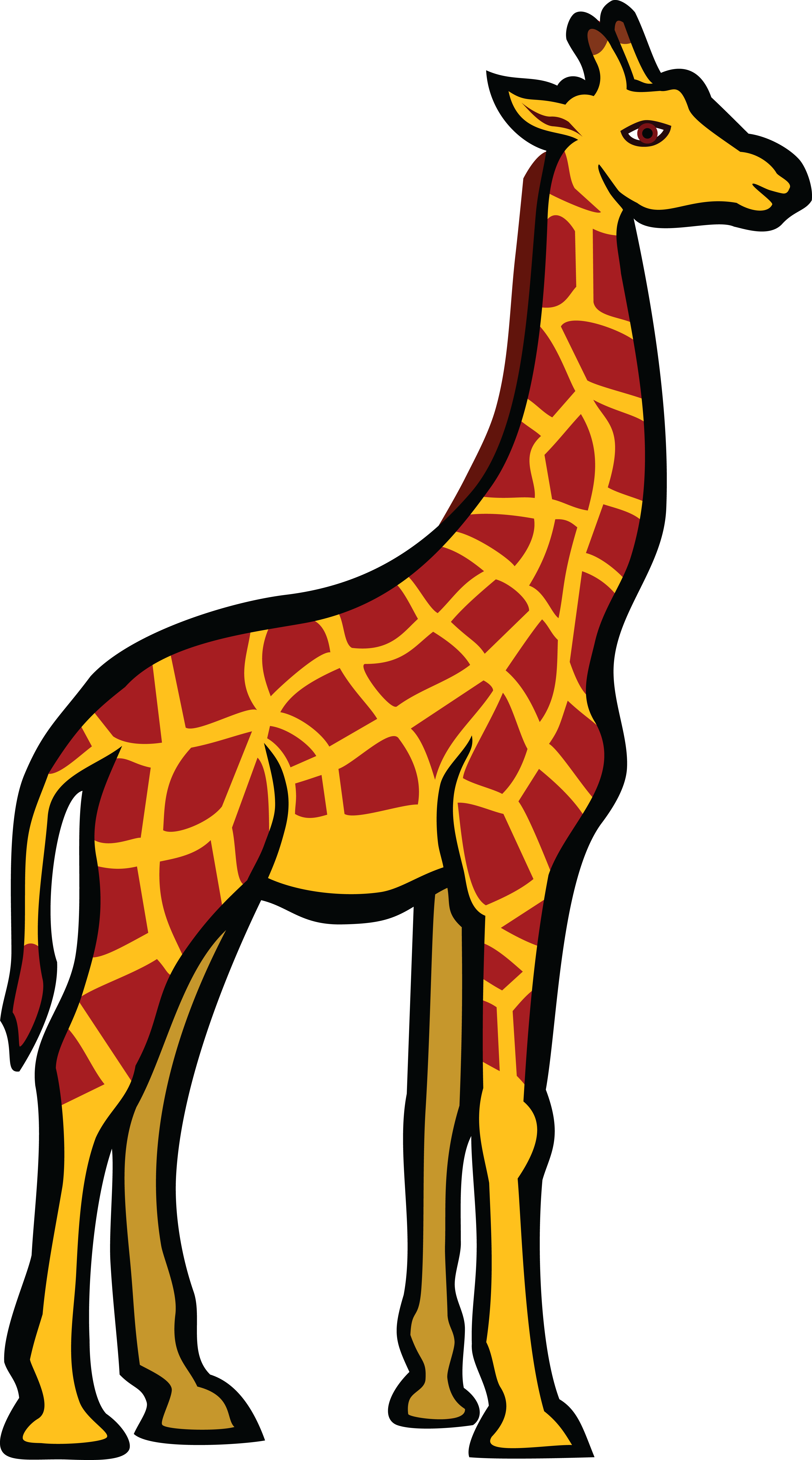 Giraffe Cartoon Png - Free Logo Image
