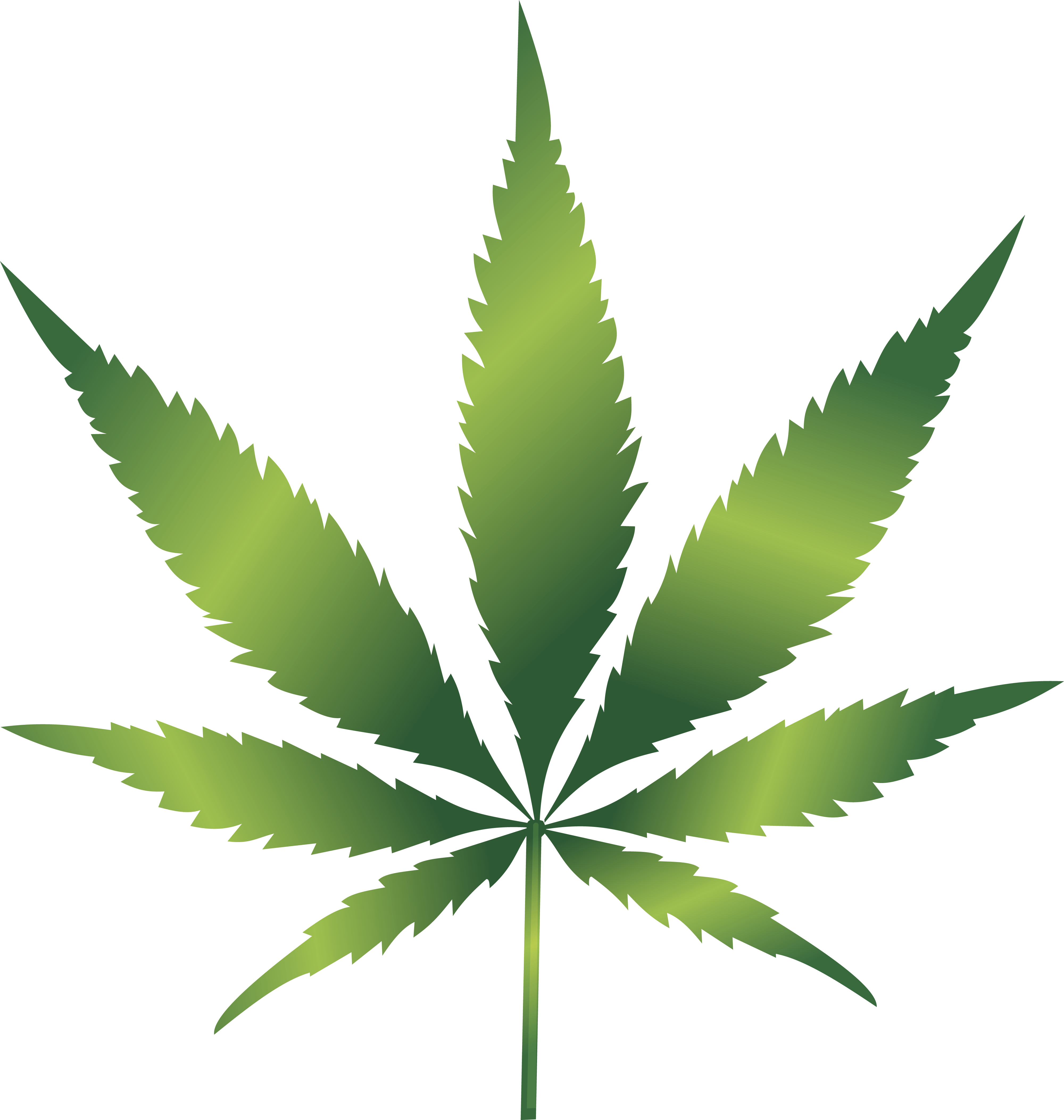 Download Free Clipart Of A cannabis leaf