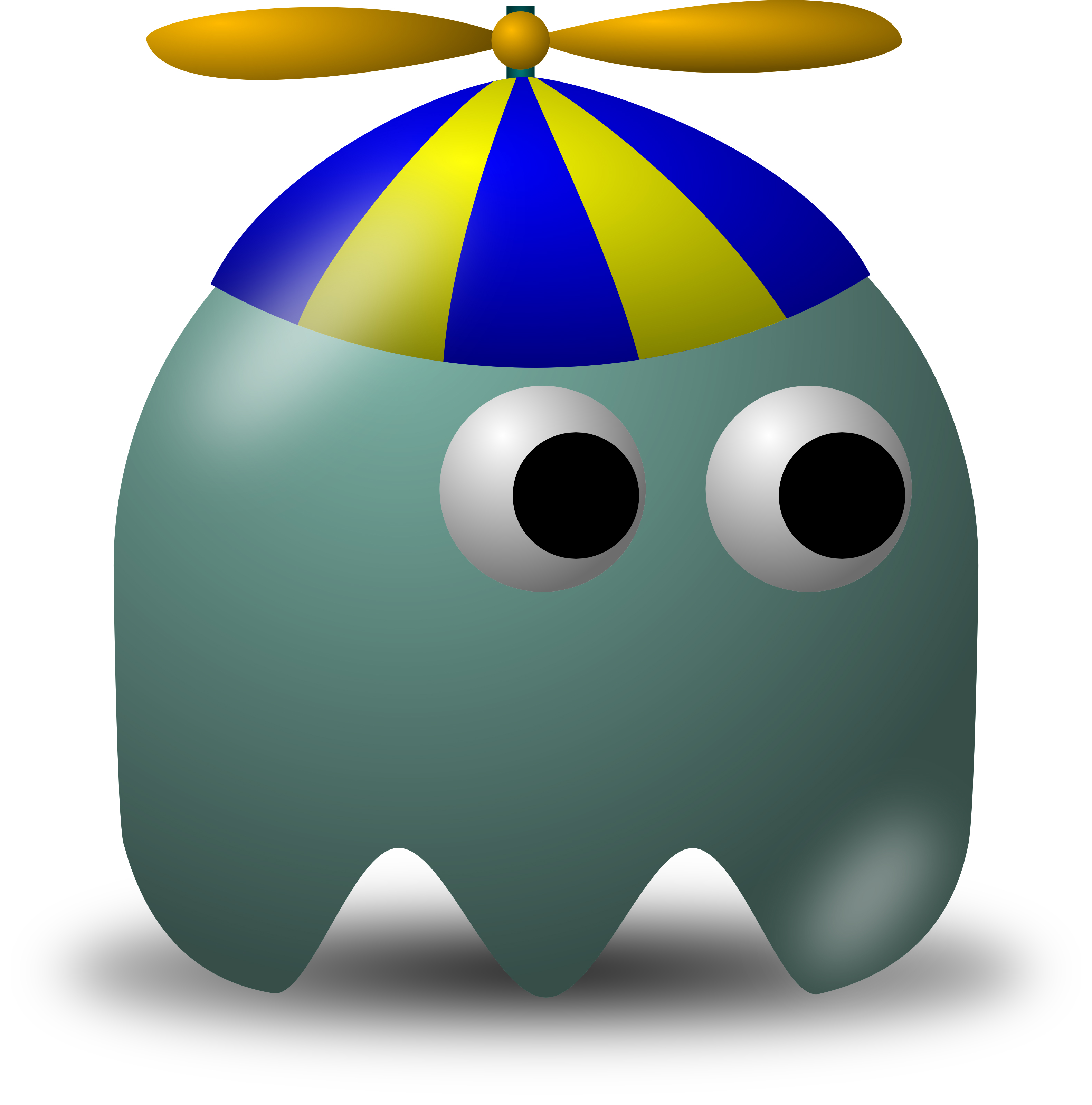 Arcade Game Character With a Propeller Beanie 