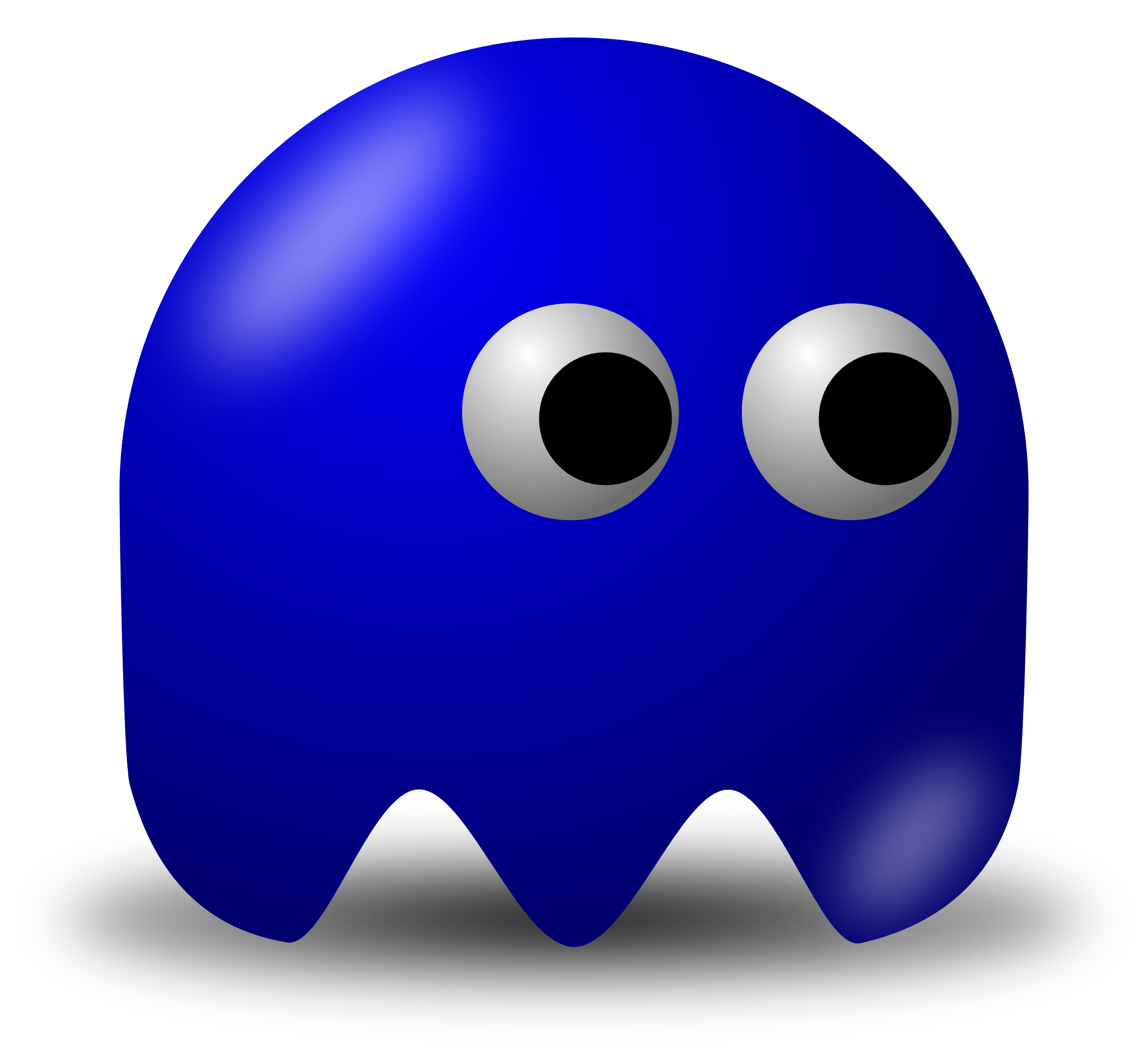 Dark Blue Avatar Character - Free Vector Clipart Illustration