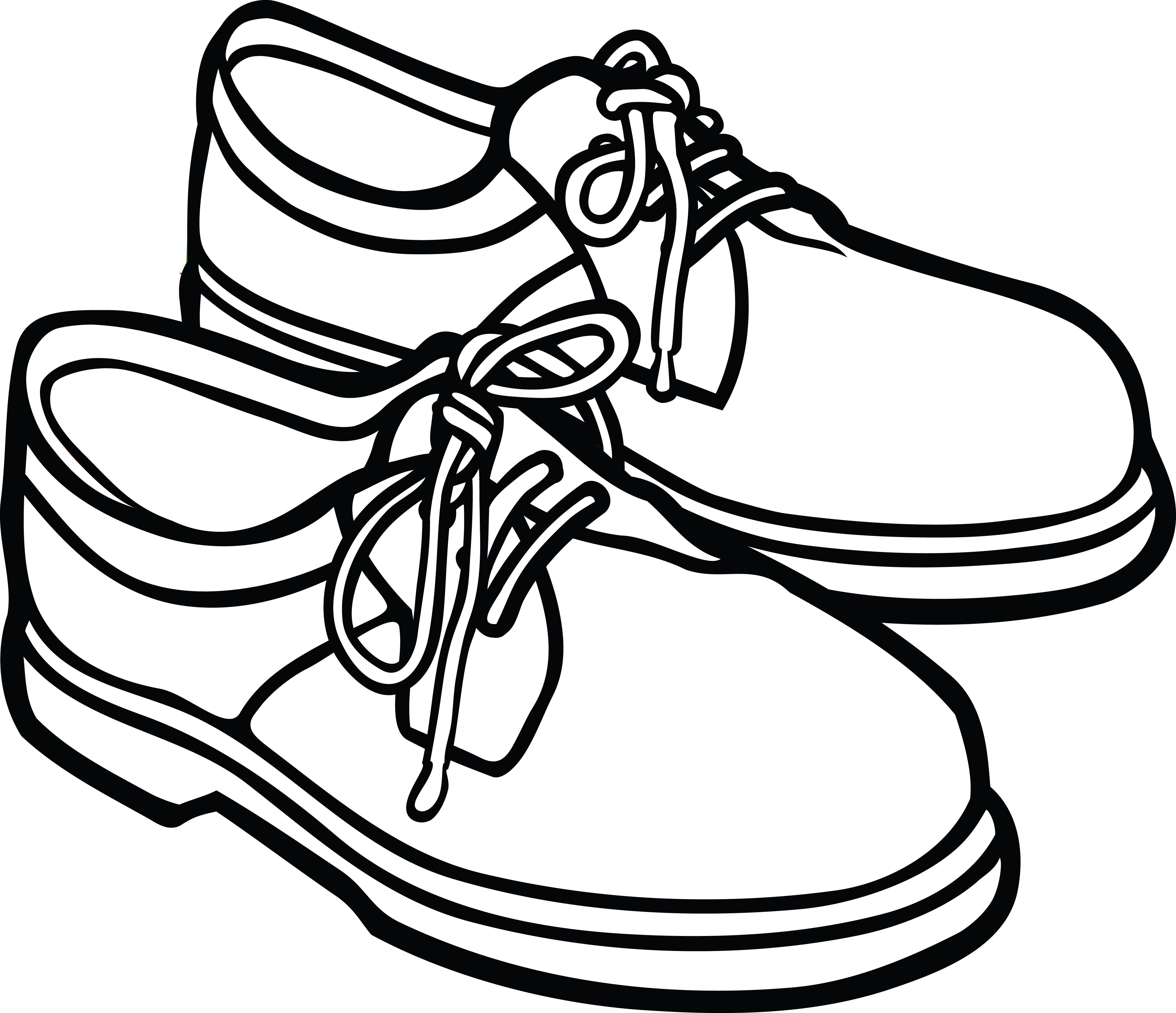 mens shoes clipart black and white