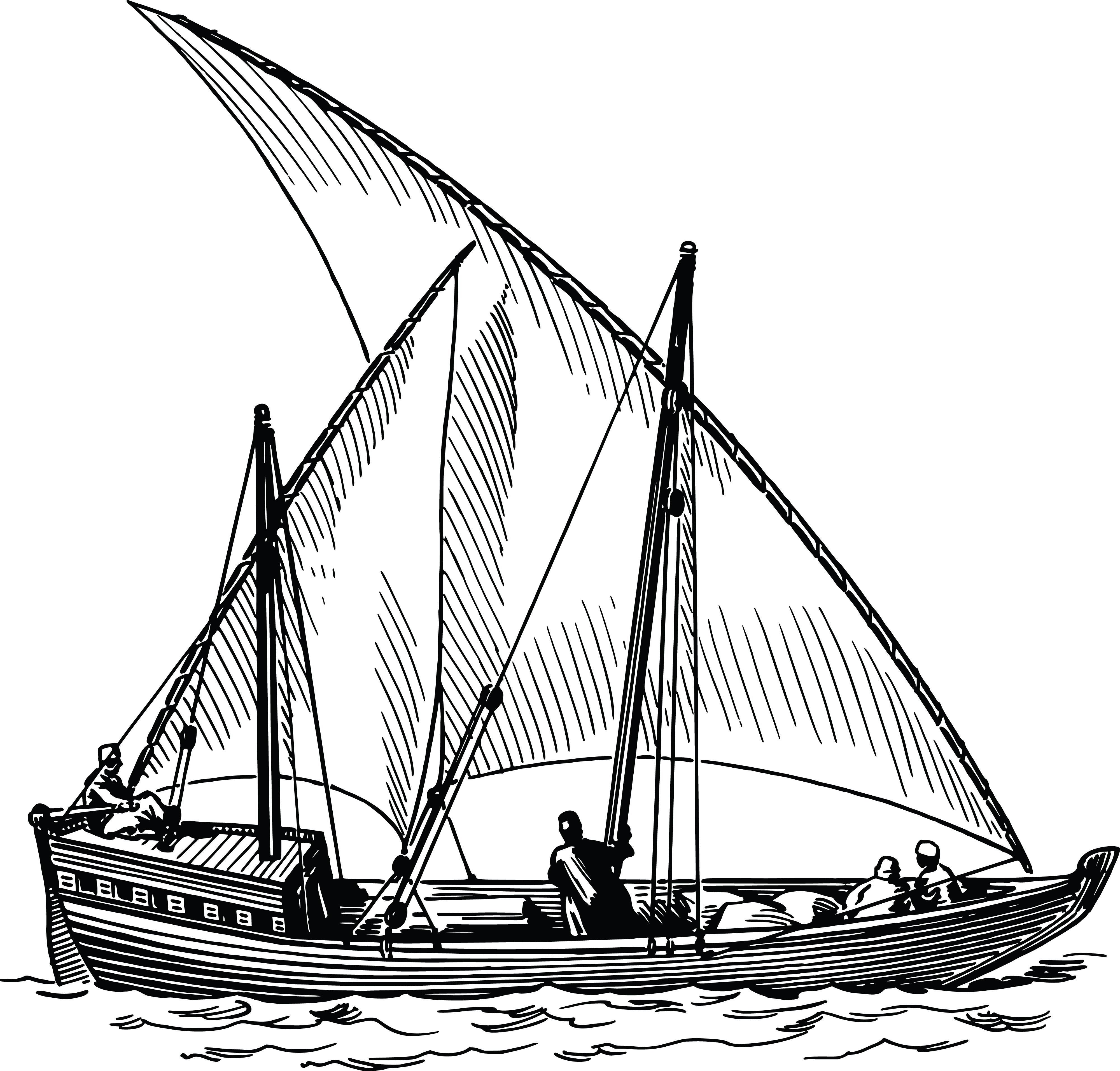 Free Clipart Of a sailing ship