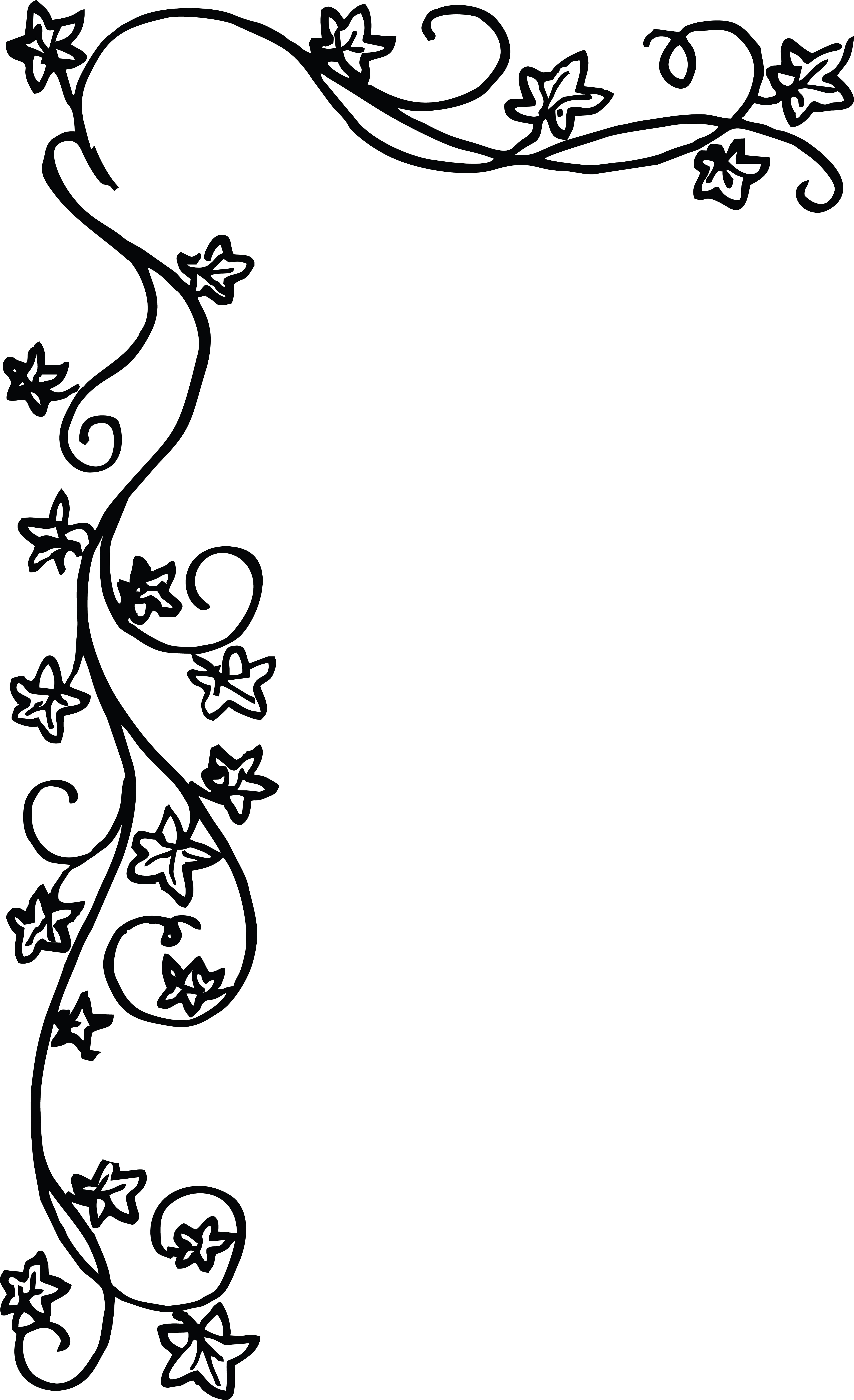Download Free Clipart of a floral border