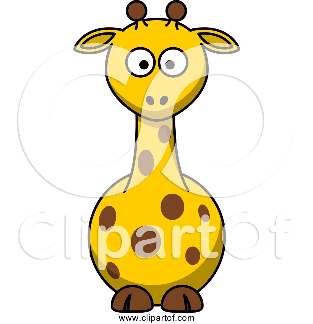 Free Clipart of Cute Cartoon Giraffe