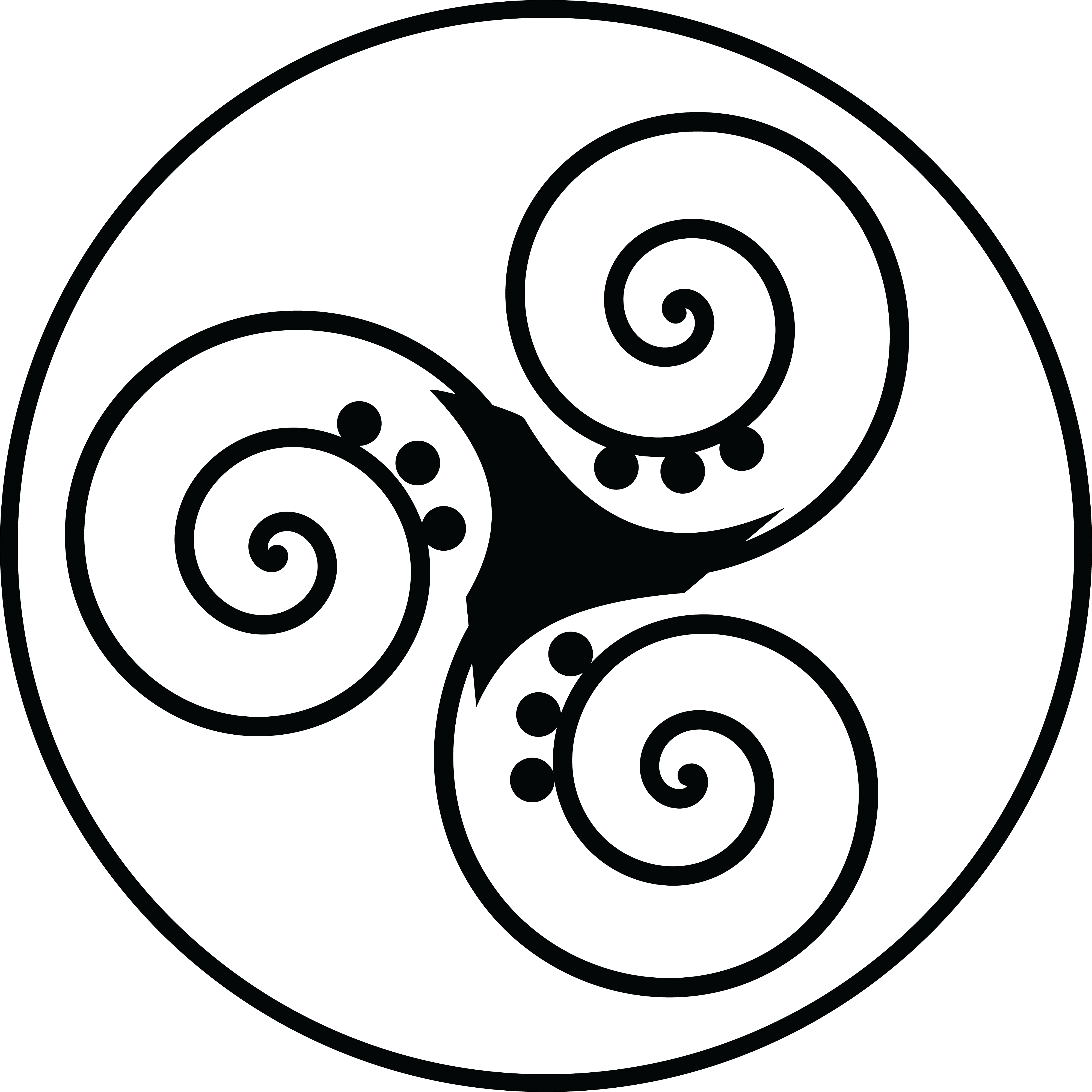Free Clipart Of A Celtic symbol triskel