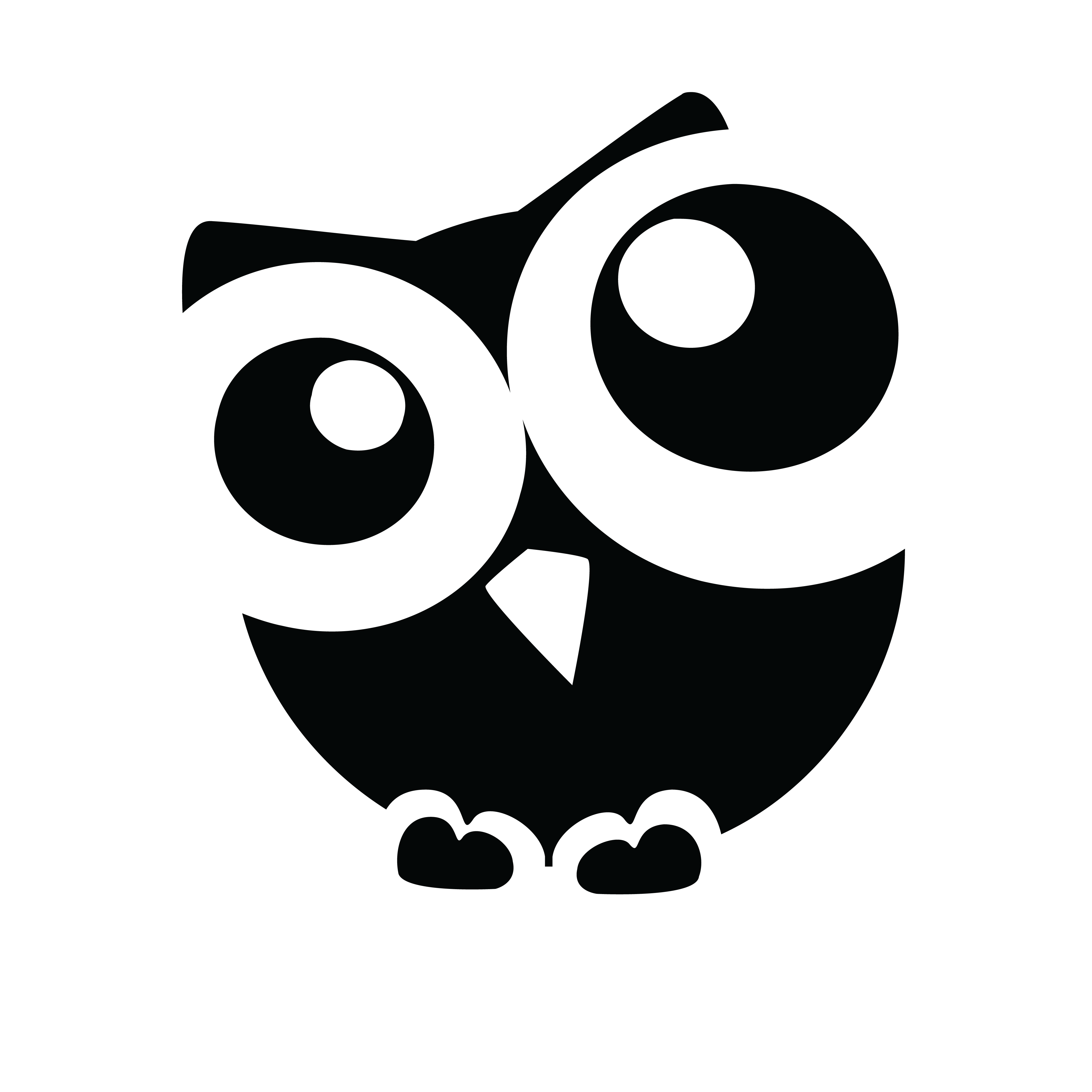 owl images clipart black and white - photo #16