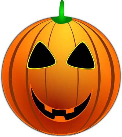 Grinning Jackolantern - Free Halloween Vector Clipart Illustration