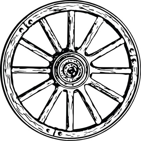 Free Clipart Of A wagon wheel