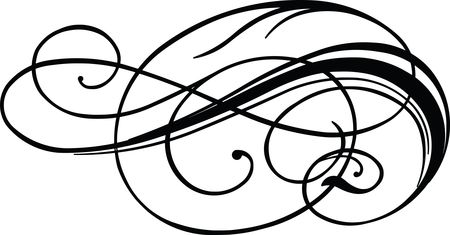 Free Clipart of a calligraphy design
