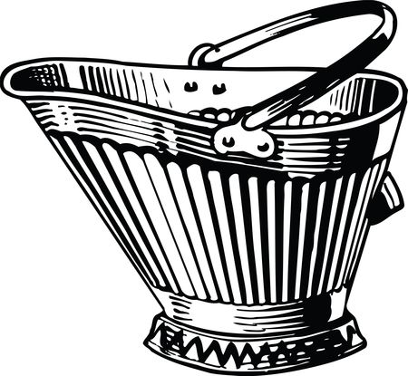 Free Clipart Of A scuttle bucket