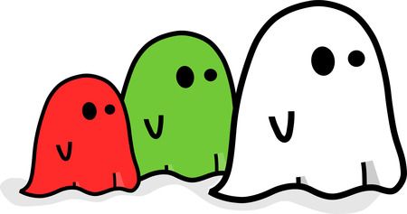 Ghosts - Free Halloween Vector Clipart Illustration 