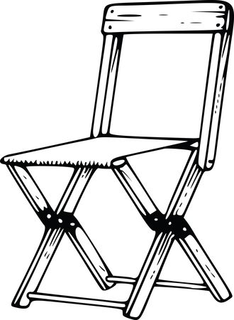 Free Clipart Of A Folding Camp Chair