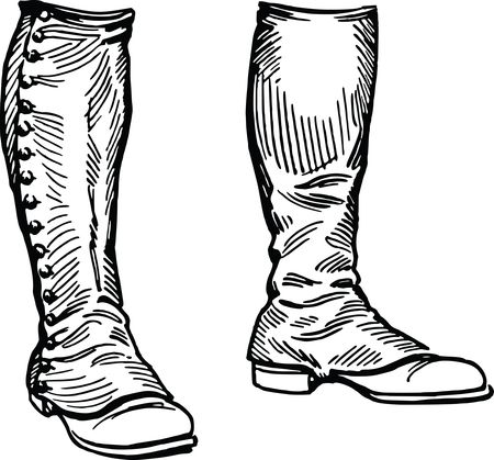 Free Clipart Of A Pair of Boots