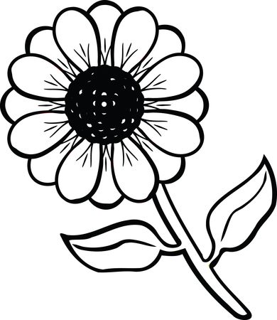 Free Clipart Of A daisy flower
