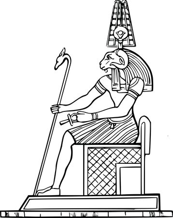 Free Clipart Of An egyptian god 