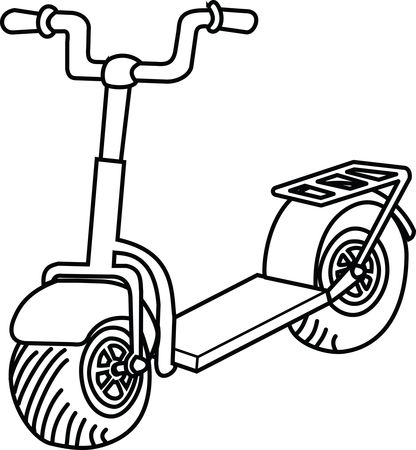 Free Clipart Of A scooter