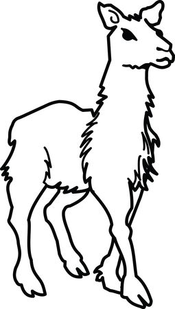 Free Clipart Of A llama