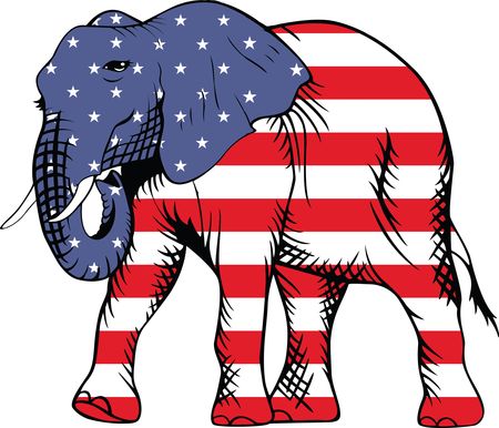 Free Clipart Of A republican elephant