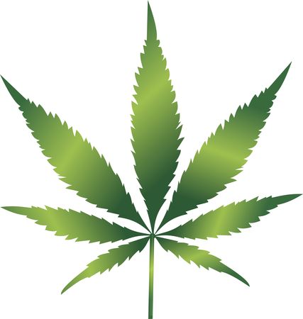 Free Clipart Of A cannabis leaf
