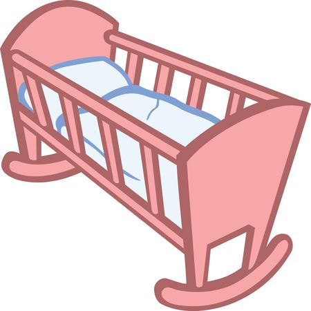 Free Clipart Of A baby crib