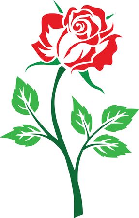Free Clipart Of A red rose