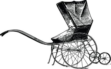 Free Clipart Of A baby stroller